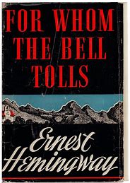 For Whom the Bell Tolls Book Cover by Ernest Hemingway